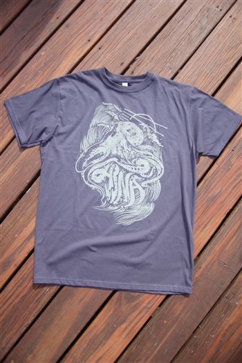 Aina Clothing Menâ€™s Octopus Organic Cotton Graphic T-Shirt